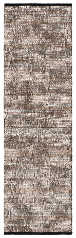 Safavieh Natural Fiber Area Rug In Elegant Taupe With Timeless Striped Pattern For Stylish Home Decor Taupe ,Bleach 80% Jute,20% Cotton Nf865e-6