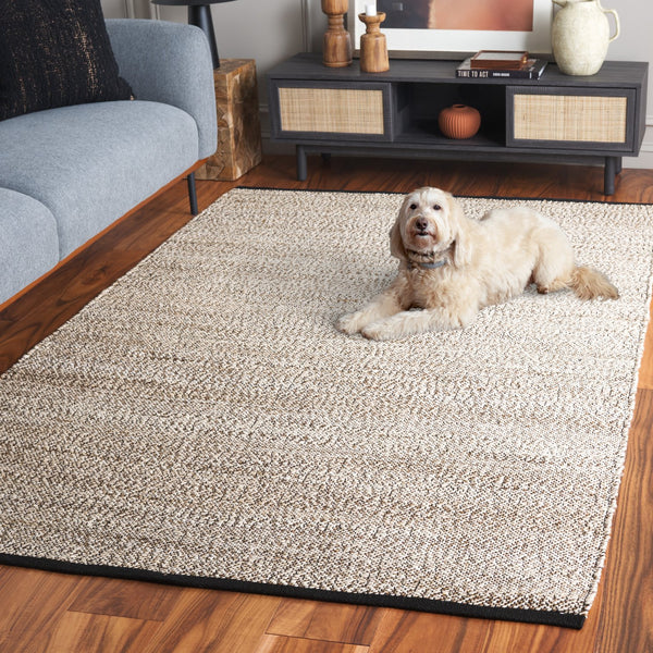 Safavieh Natural Runner Area Rug - Hand-woven Jute & Cotton, Eco-friendly, Chic Design For High-traffic Spaces Beige 80% Jute,20% Cotton Nf867b-5