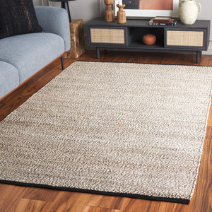 Safavieh Natural Artisan-crafted Area Rug In Eco-friendly Jute & Cotton - Timeless Charm For Your Home Beige 80% Jute,20% Cotton Nf867b-4