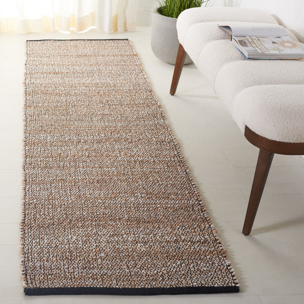 Safavieh Natural Area Rug – Handcrafted Jute And Cotton Design For Sustainable Elegance And Comfort Natural ,Bleach 80% Jute,20% Cotton Nf867d-8