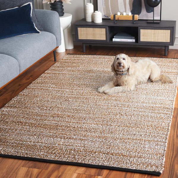 Safavieh Natural Area Rug – Handcrafted Jute And Cotton Design For Sustainable Elegance And Comfort Natural ,Bleach 80% Jute,20% Cotton Nf867d-8