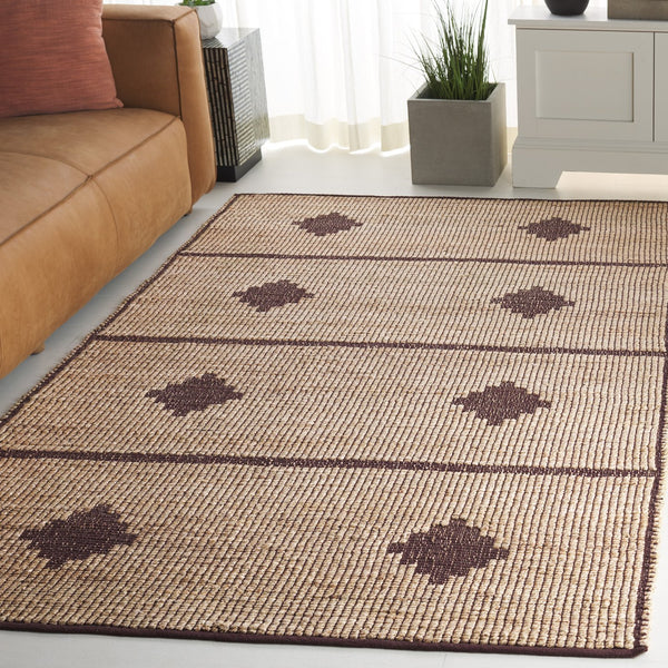 Safavieh Natural Fiber Area Rug - Artisan Crafted Jute Design For Timeless Elegance And Eco-friendly Living Natural ,Brown Jute Pile Nf878a-4