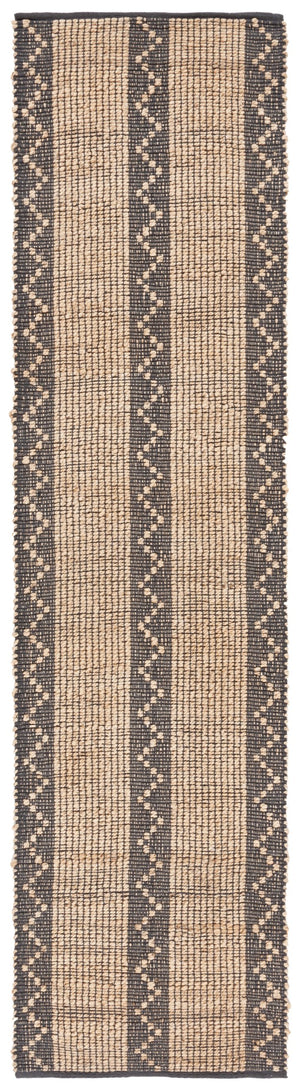Safavieh Natural Fiber Area Rug - Handcrafted Elegance In Grey Zigzag Design For Timeless Home Decor Natural ,Grey Jute Pile Nf879f-6