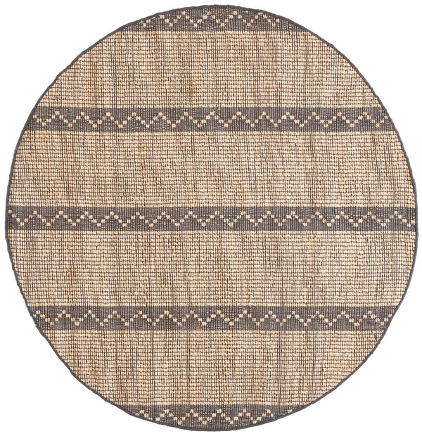 Safavieh Natural Fiber Area Rug - Handcrafted Elegance In Grey Zigzag Design For Timeless Home Decor Natural ,Grey Jute Pile Nf879f-6