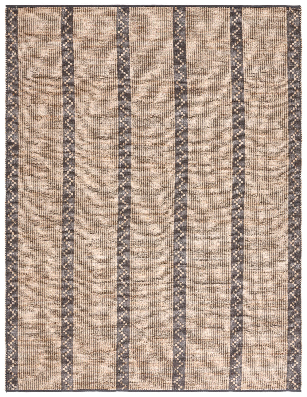Safavieh Natural Fiber Area Rug - Handcrafted Elegance In Grey Zigzag Design For Timeless Home Decor Natural ,Grey Jute Pile Nf879f-6
