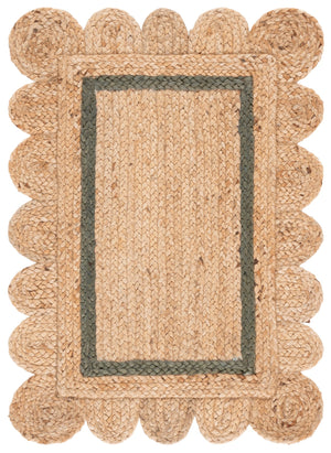 Safavieh Natural Handwoven Jute Area Rug In Olive Tone — Low-Profile Coastal Texture For Modern Homes 8'-0" x 10'-0" NF896X-8