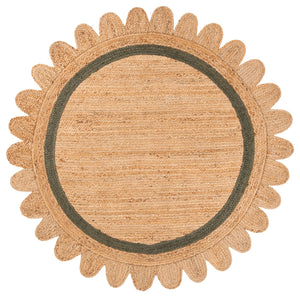 Safavieh Natural Handwoven Jute Area Rug In Olive Tone — Low-Profile Coastal Texture For Modern Homes 8'-0" x 10'-0" NF896X-8