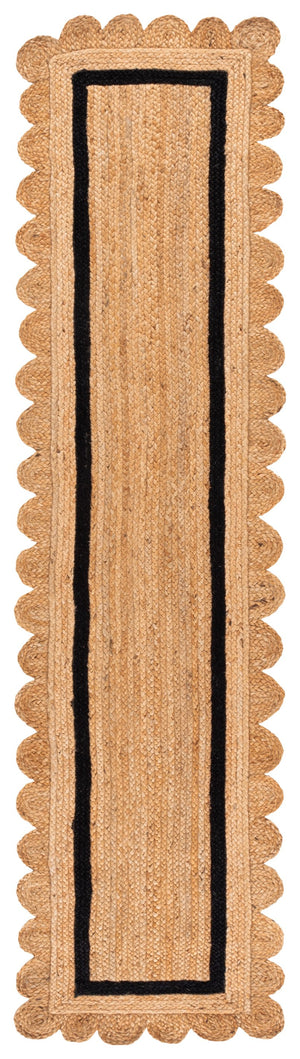 Safavieh Natural Handwoven Jute Area Rug 8 X 10 Ft – Low Profile Coastal Texture In Neutral Natural Black 8'-0" x 10'-0" NF896Z-8