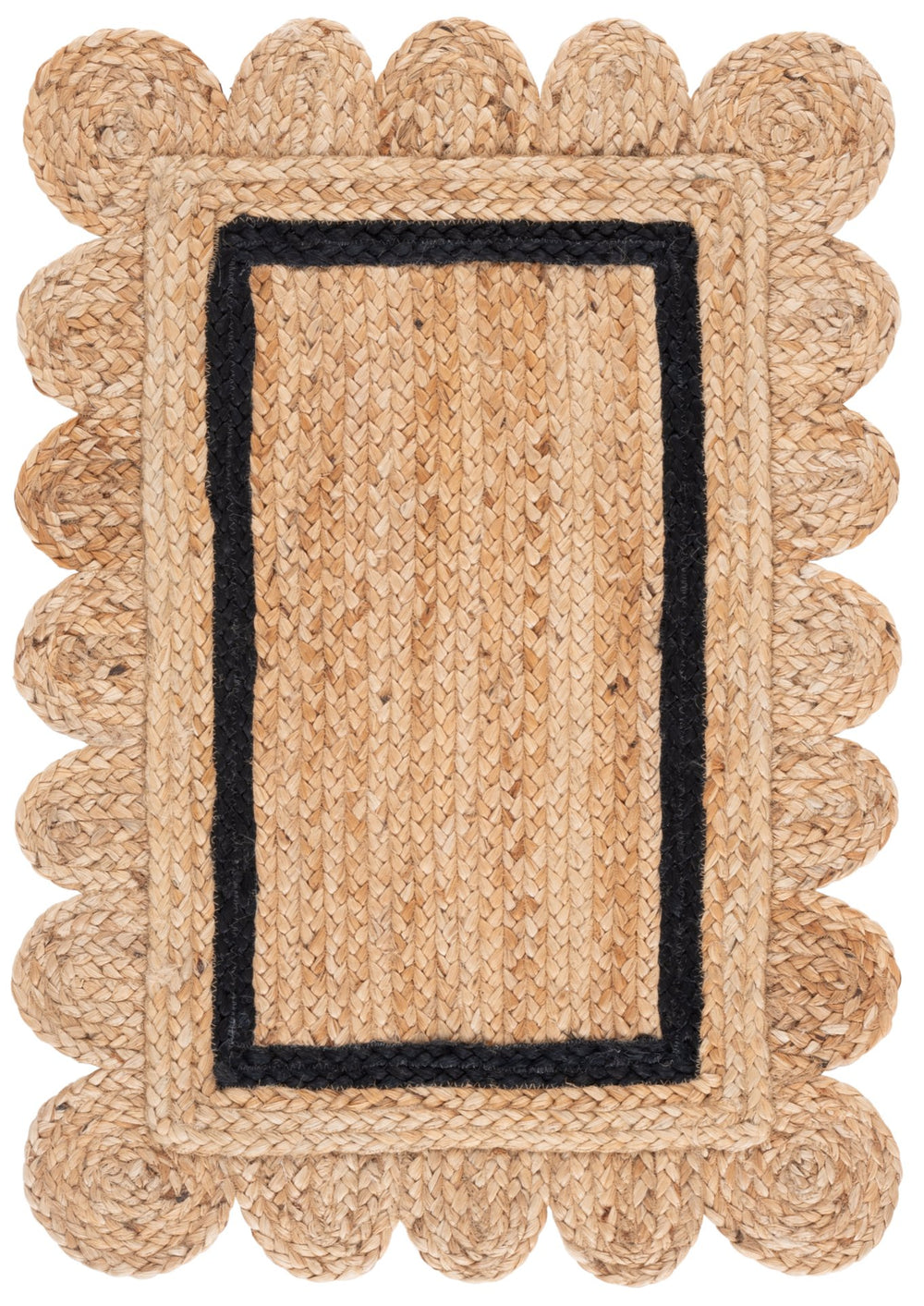 Safavieh Natural Hand‑Woven Jute Runner In Natural Black — Coastal Minimalist Texture, Durable Low-Profile Rug 2'-3" x 9'-0" NF896Z-29