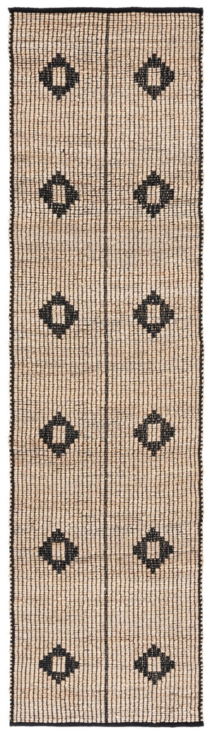 Safavieh Natural Fiber 898z Stylish Jute Pile Rug - Elegant Addition For Home Décor And Comfort Natural ,Black Jute Pile Nf898z-6
