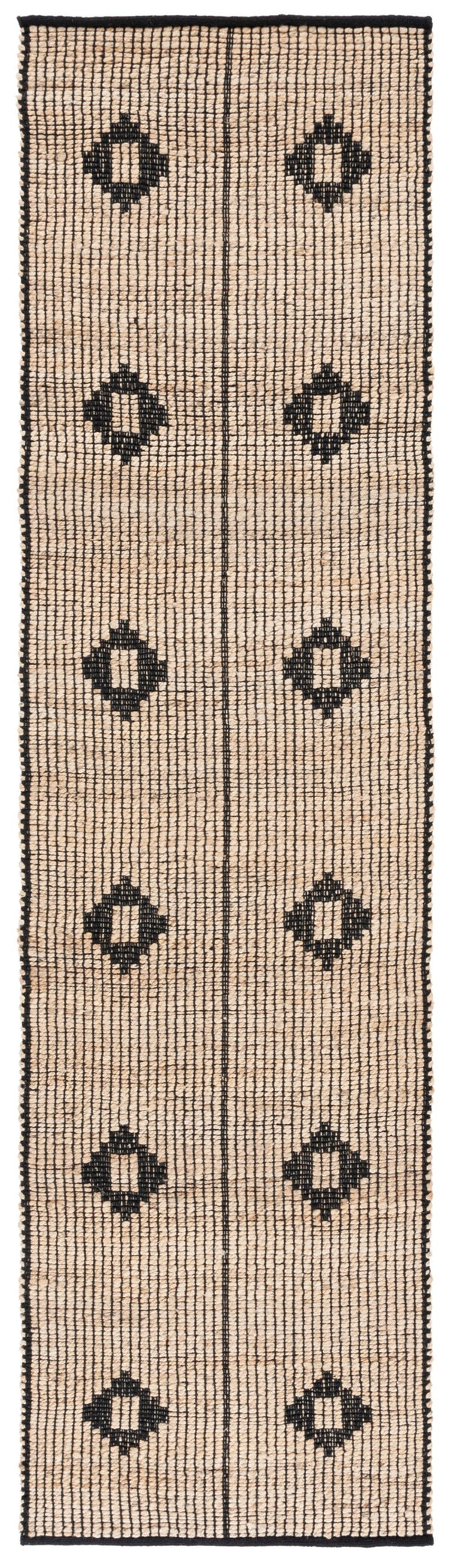 Safavieh Natural Fiber 898z Stylish Jute Pile Rug - Elegant Addition For Home Décor And Comfort Natural ,Black Jute Pile Nf898z-6