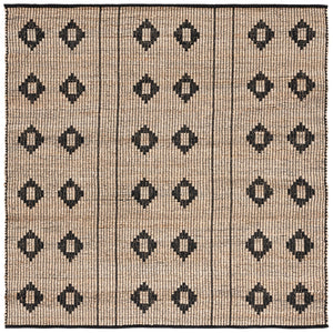 Safavieh Natural Fiber 898z Stylish Jute Pile Rug - Elegant Addition For Home Décor And Comfort Natural ,Black Jute Pile Nf898z-6