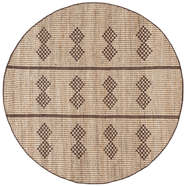 Safavieh Natural Jute Area Rug - Handcrafted Geometric Design For Timeless Elegance And Warmth In Your Home Natural ,Brown Jute Pile Nf899a-5
