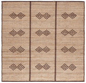Safavieh Natural Jute Area Rug - Handcrafted Geometric Design For Timeless Elegance And Warmth In Your Home Natural ,Brown Jute Pile Nf899a-5