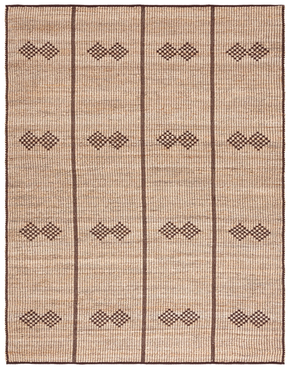 Safavieh Natural Jute Area Rug - Handcrafted Geometric Design For Timeless Elegance And Warmth In Your Home Natural ,Brown Jute Pile Nf899a-5