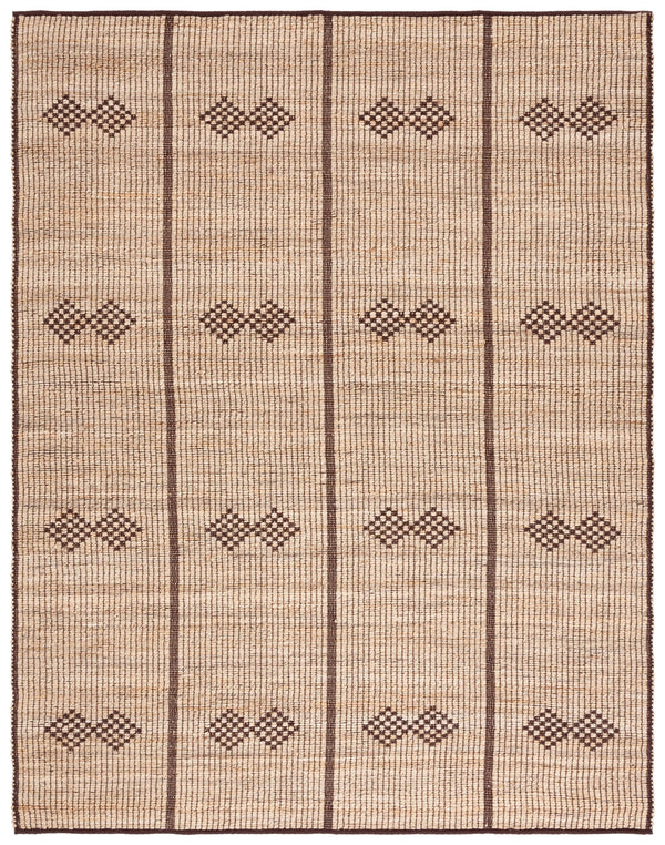 Safavieh Natural Jute Area Rug - Handcrafted Geometric Design For Timeless Elegance And Warmth In Your Home Natural ,Brown Jute Pile Nf899a-5