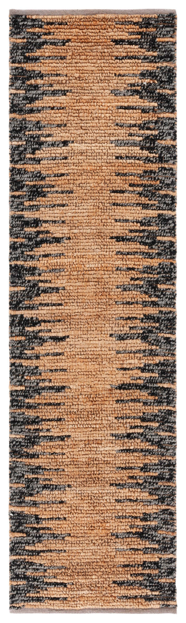 Safavieh Natural Fiber 953 Hand Woven Natural Fiber Rug Natural / Black 2'-3" x 8'