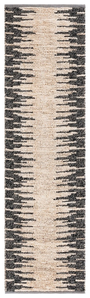 Safavieh Natural Fiber 953 NF953 Hand Woven Natural Fiber Rug Bleach / Black NF953B-5