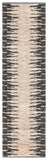 Safavieh Natural Fiber 953 Hand Woven Natural Fiber Rug Bleach / Black 2'-3" x 8'