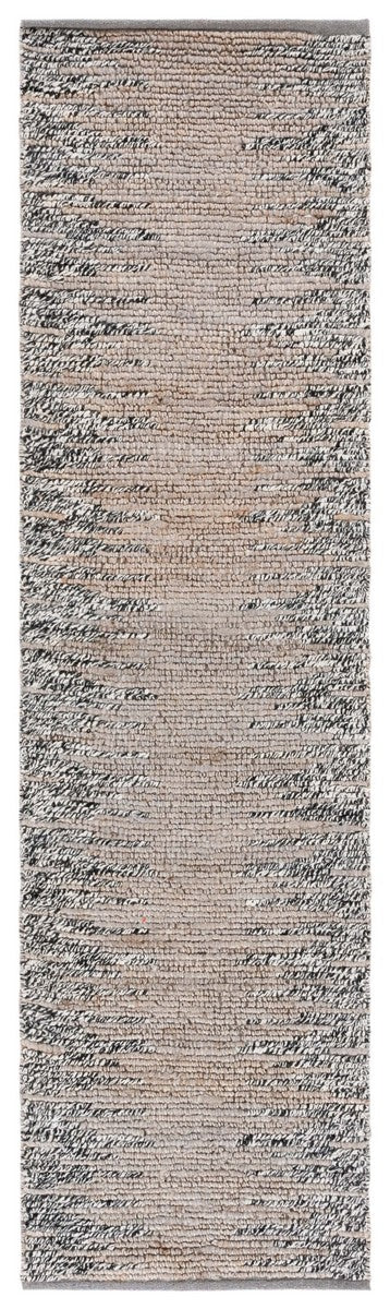 Safavieh Natural Fiber 953 NF953 Hand Woven Natural Fiber Rug Grey / Black NF953F-5