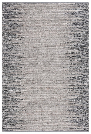 Safavieh Natural Fiber 953 NF953 Hand Woven Natural Fiber Rug Grey / Black NF953F-5