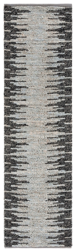 Safavieh Natural Fiber 953 Hand Woven Natural Fiber Rug Light Blue / Black 2'-3" x 8'