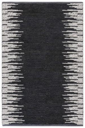 Safavieh Natural Fiber 953 NF953 Hand Woven Natural Fiber Rug Black / Beige NF953Z-5