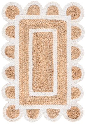 Safavieh Natural Handwoven Jute Area Rug - 3x5 Foot Ivory Charm For Rustic Home Decor Elegance Natural ,Ivory Jute Nfb125a-5