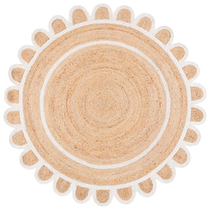 Safavieh Natural Handwoven Jute Area Rug - 3x5 Foot Ivory Charm For Rustic Home Decor Elegance Natural ,Ivory Jute Nfb125a-5