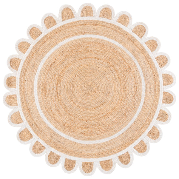 Safavieh Natural Handwoven Jute Area Rug - 3x5 Foot Ivory Charm For Rustic Home Decor Elegance Natural ,Ivory Jute Nfb125a-5