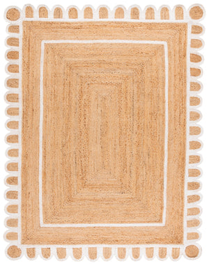 Safavieh Natural Handwoven Jute Area Rug - 3x5 Foot Ivory Charm For Rustic Home Decor Elegance Natural ,Ivory Jute Nfb125a-5