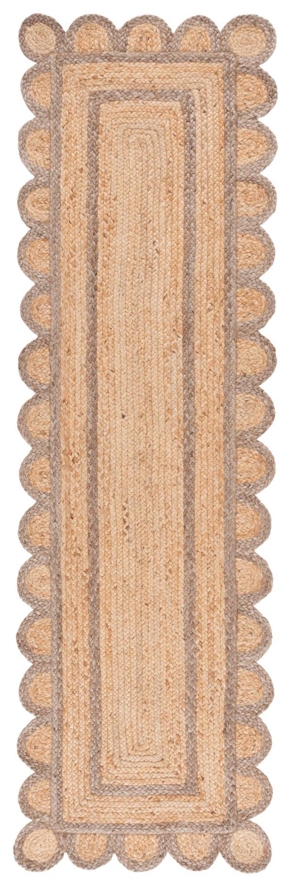 Safavieh Natural Handwoven Jute Area Rug - 3x5 Foot Ivory Charm For Rustic Home Decor Elegance Natural ,Grey Jute Nfb125f-3