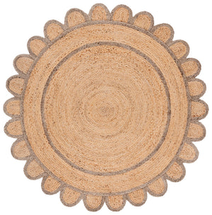 Safavieh Natural Handwoven Jute Area Rug - 3x5 Foot Ivory Charm For Rustic Home Decor Elegance Natural ,Grey Jute Nfb125f-3