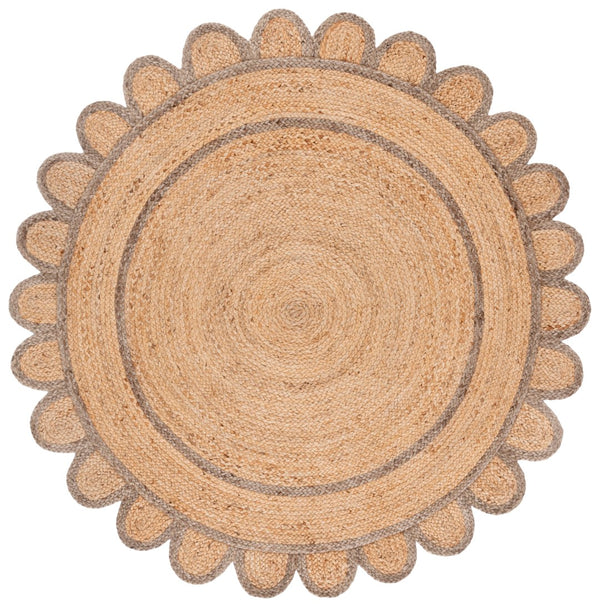 Safavieh Natural Handwoven Jute Area Rug - 3x5 Foot Ivory Charm For Rustic Home Decor Elegance Natural ,Grey Jute Nfb125f-3