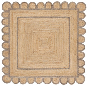 Safavieh Natural Hand-woven Jute Area Rug - Timeless Ivory Elegance For Cozy Home Decor And Style Natural ,Grey Jute Nfb125f-6sq