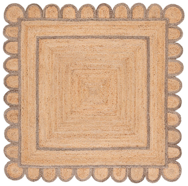 Safavieh Natural Handwoven Jute Area Rug - 3x5 Foot Ivory Charm For Rustic Home Decor Elegance Natural ,Grey Jute Nfb125f-3