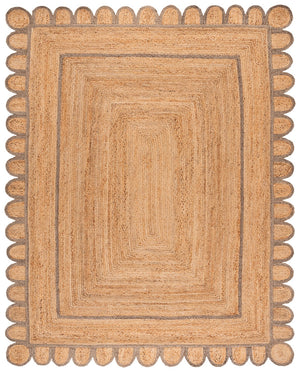 Safavieh Natural Hand-woven Jute Area Rug - Timeless Ivory Elegance For Cozy Home Decor And Style Natural ,Grey Jute Nfb125f-8