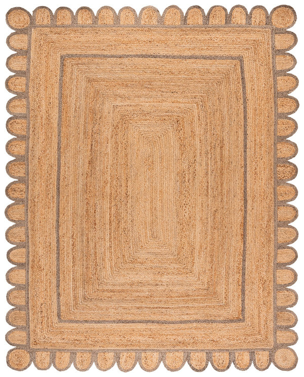 Safavieh Natural Hand-woven Jute Area Rug - Timeless Ivory Elegance For Cozy Home Decor And Style Natural ,Grey Jute Nfb125f-8