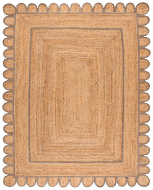 Safavieh Natural Handwoven Jute Area Rug - 3x5 Foot Ivory Charm For Rustic Home Decor Elegance Natural ,Grey Jute Nfb125f-3