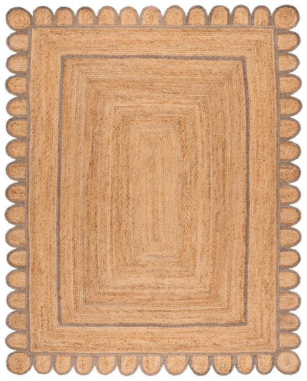 Safavieh Natural Handwoven Jute Area Rug - 3x5 Foot Ivory Charm For Rustic Home Decor Elegance Natural ,Grey Jute Nfb125f-3