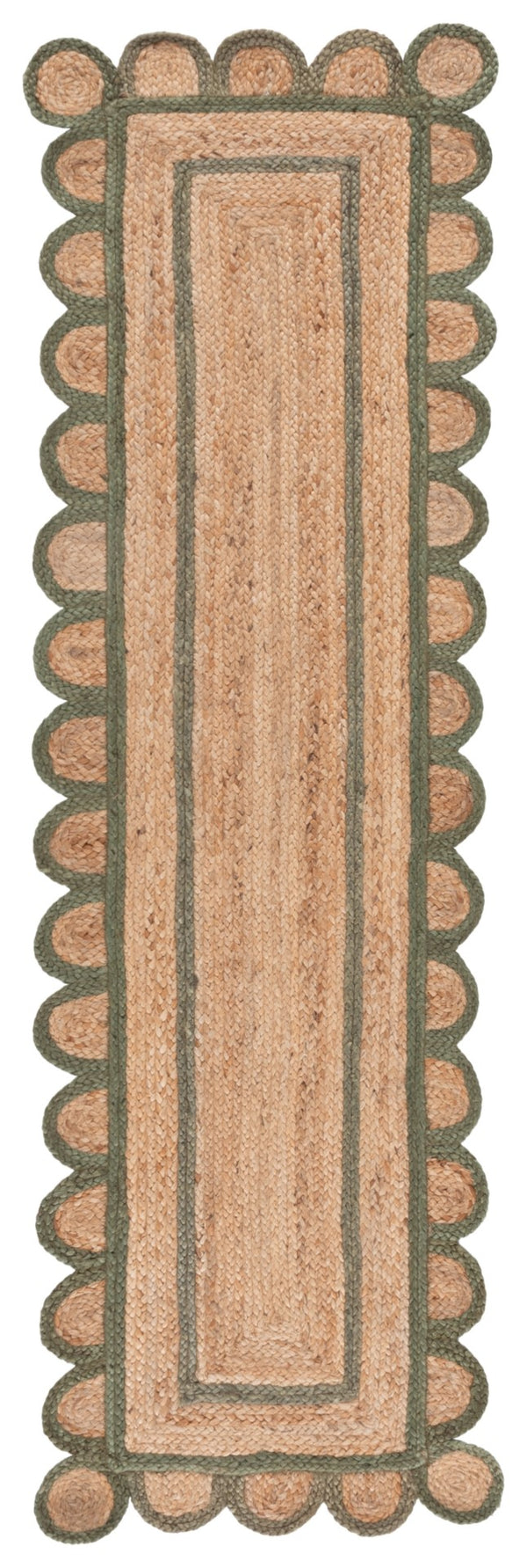 Safavieh Natural Handwoven Jute Area Rug - 3x5 Foot Ivory Charm For Rustic Home Decor Elegance Natural ,Olive Jute Nfb125x-5