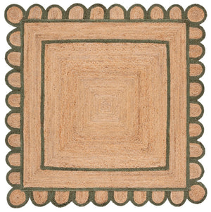 Safavieh Natural Handwoven Jute Area Rug - 3x5 Foot Ivory Charm For Rustic Home Decor Elegance Natural ,Olive Jute Nfb125x-5