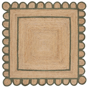 Safavieh Natural Hand‑Woven Jute Rug 3X5 In Olive & Natural — Low‑Profile, Durable, Coastal Farmhouse Style NFB125X-3