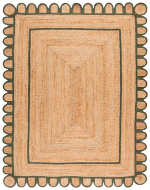 Safavieh Natural Handwoven Jute Area Rug - 3x5 Foot Ivory Charm For Rustic Home Decor Elegance Natural ,Olive Jute Nfb125x-5