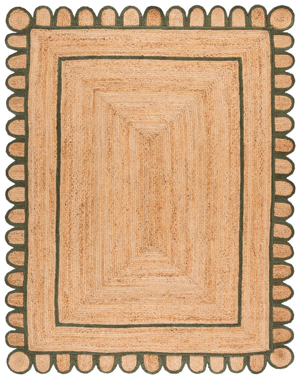 Safavieh Natural Hand‑Woven Jute Rug 3X5 In Olive & Natural — Low‑Profile, Durable, Coastal Farmhouse Style NFB125X-3