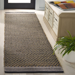 Safavieh Natural Hand-woven Seagrass Runner Rug – Elegant, Earthy Tones For Stylish Home Decor And Comfort Natural ,Black 60% Seagrass,20% Cotton,20% Wool Nfb201a-28