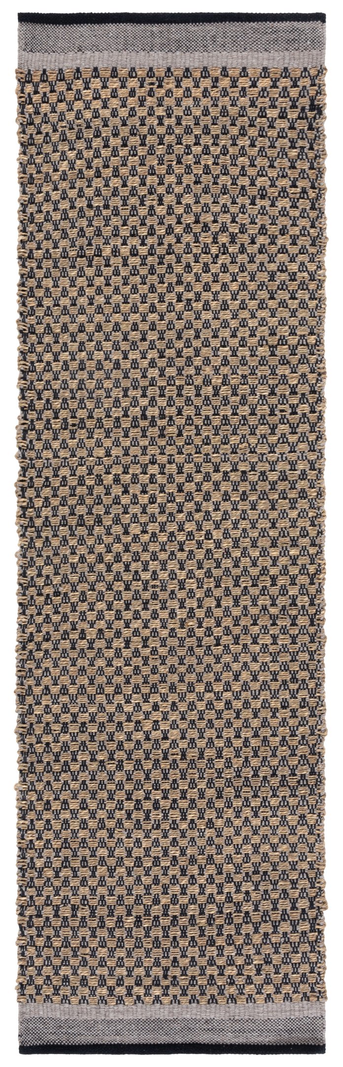 Safavieh Natural Hand-woven Seagrass Runner Rug – Elegant, Earthy Tones For Stylish Home Decor And Comfort Natural ,Black 60% Seagrass,20% Cotton,20% Wool Nfb201a-28