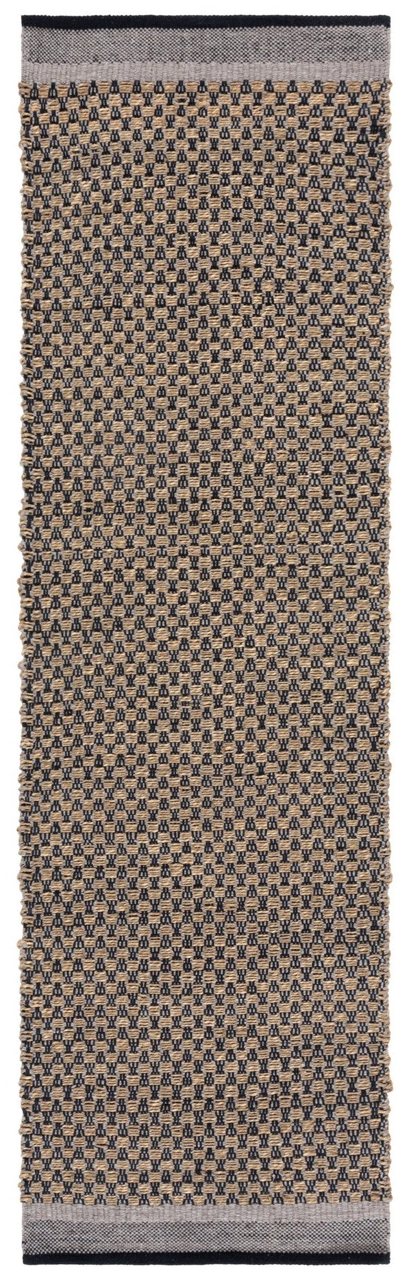 Safavieh Natural Hand-woven Seagrass Runner Rug – Elegant, Earthy Tones For Stylish Home Decor And Comfort Natural ,Black 60% Seagrass,20% Cotton,20% Wool Nfb201a-28