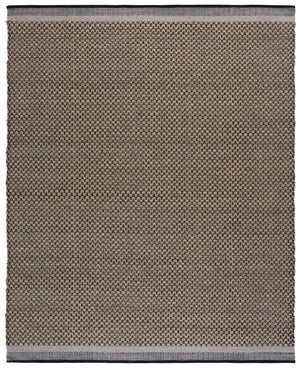 Safavieh Natural Fiber Area Rug - Handwoven Seagrass, Cotton & Wool For Timeless Style And Comfort Natural ,Black 60% Seagrass,20% Cotton,20% Wool Nfb201a-4