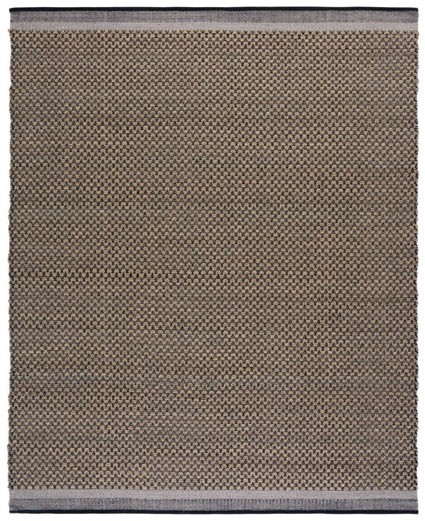 Safavieh Natural Fiber Area Rug - Handwoven Seagrass, Cotton & Wool For Timeless Style And Comfort Natural ,Black 60% Seagrass,20% Cotton,20% Wool Nfb201a-4